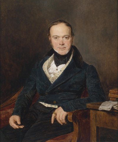 Portrait du banquier August Walter - Ferdinand Georg Waldmuller